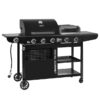 Royal Gourmet ZH3004H Premium Gas Grill and Pizza Oven Combo Black 5 -Burner Liquid Propane Gas Grill 1 -Side Burner