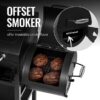 Royal Gourmet ZH3005Y 4 in 1 with Offset Smoker and Side Burner Black Liquid propane and charcoal Combo Grill 1 -Side Burners