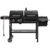 Royal Gourmet ZH3005Y 4 in 1 with Offset Smoker and Side Burner Black Liquid propane and charcoal Combo Grill 1 -Side Burners