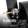 Royal Gourmet ZH3005Y 4 in 1 with Offset Smoker and Side Burner Black Liquid propane and charcoal Combo Grill 1 -Side Burners