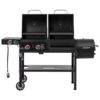 Royal Gourmet ZH3005Y 4 in 1 with Offset Smoker and Side Burner Black Liquid propane and charcoal Combo Grill 1 -Side Burners