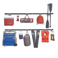 Rubbermaid 1991203 FastTrack Garage 15 -Piece 48-in Black/Silver Steel Multipurpose Storage rail system