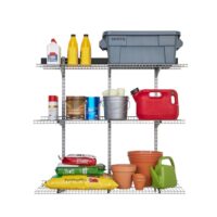 Rubbermaid 2064666 FastTrack Garage 16 -Piece 48-in Gray Steel Multipurpose Storage rail system