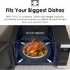 SAMSUNG 1.9 cu. ft. Countertop Microwave with Sensor Cooking, Matte Black Stainless Steel, MS19DG8500MTAA