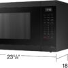 SAMSUNG 1.9 cu. ft. Countertop Microwave with Sensor Cooking, Matte Black Stainless Steel, MS19DG8500MTAA