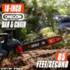 SENIX CSX6-M1 60-volt max 18-in Battery 4 Ah Chainsaw Battery Included Charger Included
