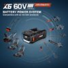 SENIX BLAX6-M1 60-volt 810-CFM 170-MPH Battery Handheld Leaf Blower 4 Ah Battery Included Charger Included