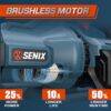 SENIX BLAX6-M1 60-volt 810-CFM 170-MPH Battery Handheld Leaf Blower 4 Ah Battery Included Charger Included
