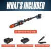 SENIX CSPX6-M X6 60-volt max 10-in 3 Ah Battery Pole Saw Battery Included , Charger Included