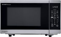 SHARP Countertop Microwave Oven Compatible with Alexa Orville Redenbacher's Certified with Removable 12.4" Carousel Turntable, 1000 Watt, 1.4 Cubic Feet, Stainless Steel