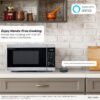 SHARP Countertop Microwave Oven Compatible with Alexa Orville Redenbacher's Certified with Removable 12.4" Carousel Turntable, 1000 Watt, 1.1 Cubic Feet, Stainless Steel