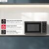 SHARP Countertop Microwave Oven with Removable 12.4" Carousel Turntable, 1.4 Cubic Feet, 1100 Watt, Black Stainless Steel