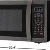 SHARP Countertop Microwave Oven with Removable 12.4" Carousel Turntable, 1.4 Cubic Feet, 1100 Watt, Black Stainless Steel