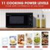SHARP Countertop Microwave Oven with Removable 12.4" Carousel Turntable, 1000 Watt, 1.1 Cubic Feet, Black