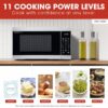 SHARP Countertop Microwave Oven with Removable 12.4" Carousel Turntable, 1000 Watt, 1.1 Cubic Feet, Stainless Steel SHARP Countertop Microwave Oven with Removable 12.4" Carousel Turntable, 1000 Watt, 1.1 Cubic Feet, Stainless Steel