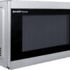 SHARP Countertop Microwave Oven with Removable 12.4" Carousel Turntable, 1000 Watt, 1.1 Cubic Feet, Stainless Steel SHARP Countertop Microwave Oven with Removable 12.4" Carousel Turntable, 1000 Watt, 1.1 Cubic Feet, Stainless Steel