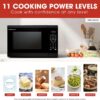 SHARP Countertop Microwave Oven with Removable 12.4" Carousel Turntable, 1100 Watt, 1.4 Cubic Feet, Black