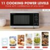 SHARP Countertop Microwave Oven with Removable 12.4" Carousel Turntable, 1100 Watt, 1.4 Cubic Feet, Stainless Steel SHARP Countertop Microwave Oven with Removable 12.4" Carousel Turntable, 1100 Watt, 1.4 Cubic Feet, Stainless Steel