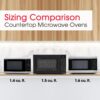 SHARP Countertop Microwave Oven with Removable 12.4" Carousel Turntable, 1100 Watt, 1.4 Cubic Feet, Stainless Steel SHARP Countertop Microwave Oven with Removable 12.4" Carousel Turntable, 1100 Watt, 1.4 Cubic Feet, Stainless Steel