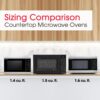 SHARP Countertop Microwave Oven with Removable 12.4" Carousel Turntable, 1100 Watt, 1.4 Cubic Feet, White