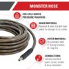SIMPSON 41030 Monster 3/8-in x 100-ft , up to 4500-PSI Pressure Washer Hose SIMPSON 41030 Monster 3/8-in x 100-ft , up to 4500-PSI Pressure Washer Hose