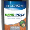 Seal-Once Nano+Poly Penetrating Wood Sealer with Polyurethane - Premium Waterproof Sealant - 5 Gallon & Coastal Gray