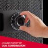 SentrySafe FPW082C 0.8-cu ft Fire Resistant Waterproof Small Home safe with Combination Lock