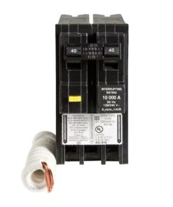 Square D HOM240GFIC Homeline 40-amp 2 -Pole GFCI Circuit Breaker