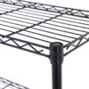 Style Selections LC4HB-R 35.7-in W x 14-in D x 53-in H 4 -Tier Black Metal Wire Utility Shelving Unit Style Selections LC4HB-R 35.7-in W x 14-in D x 53-in H 4 -Tier Black Metal Wire Utility Shelving Unit