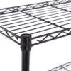 Style Selections LC4HB-R 35.7-in W x 14-in D x 53-in H 4 -Tier Black Metal Wire Utility Shelving Unit Style Selections LC4HB-R 35.7-in W x 14-in D x 53-in H 4 -Tier Black Metal Wire Utility Shelving Unit