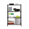 Style Selections LC4HB-R 35.7-in W x 14-in D x 53-in H 4 -Tier Black Metal Wire Utility Shelving Unit Style Selections LC4HB-R 35.7-in W x 14-in D x 53-in H 4 -Tier Black Metal Wire Utility Shelving Unit
