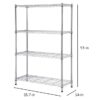 Style Selections LC4HC-R 35.7-in W x 14-in D x 53-in H 4 -Tier Chrome Metal Wire Utility Shelving Unit Style Selections LC4HC-R 35.7-in W x 14-in D x 53-in H 4 -Tier Chrome Metal Wire Utility Shelving Unit