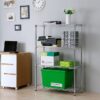 Style Selections LC4HC-R 35.7-in W x 14-in D x 53-in H 4 -Tier Chrome Metal Wire Utility Shelving Unit Style Selections LC4HC-R 35.7-in W x 14-in D x 53-in H 4 -Tier Chrome Metal Wire Utility Shelving Unit