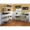 Style Selections LC4HC-R 35.7-in W x 14-in D x 53-in H 4 -Tier Chrome Metal Wire Utility Shelving Unit Style Selections LC4HC-R 35.7-in W x 14-in D x 53-in H 4 -Tier Chrome Metal Wire Utility Shelving Unit