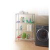 Style Selections LC4HC-R 35.7-in W x 14-in D x 53-in H 4 -Tier Chrome Metal Wire Utility Shelving Unit Style Selections LC4HC-R 35.7-in W x 14-in D x 53-in H 4 -Tier Chrome Metal Wire Utility Shelving Unit