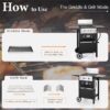 Sunshine Valley E02GR010 Grill and Griddle Combo 2 -Burner Liquid propane Flat Top Grill