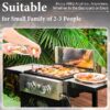 Sunshine Valley E02GR010 Grill and Griddle Combo 2 -Burner Liquid propane Flat Top Grill