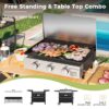 Sunshine Valley E02GR020 Grill and Griddle Combo 3 -Burner Liquid propane Flat Top Grill