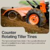 SuperHandy GUO116 7HP Rear Tine Gas Tiller 209-cc 16-in Rear -Tine Counter-rotating Tiller