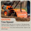 SuperHandy GUO116 7HP Rear Tine Gas Tiller 209-cc 16-in Rear -Tine Counter-rotating Tiller