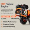 SuperHandy GUO116 7HP Rear Tine Gas Tiller 209-cc 16-in Rear -Tine Counter-rotating Tiller