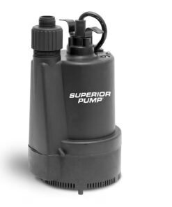 Superior Pump 91330 1/3-HP 120 -Volt 40-Gallon Thermoplastic Submersible utility pump