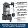 Superior Pump 92151 1-HP 120 -Volt 86-Gallon Stainless steel Submersible sump pump