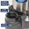 Superior Pump 92151 1-HP 120 -Volt 86-Gallon Stainless steel Submersible sump pump