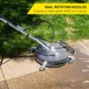 SurfaceMaxx SGY-PWA1002 Walk-behind with Water Broom 20-in up to 4500-PSI Rotating surface cleaner for Gas pressure washers