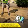 SurfaceMaxx SMX-PWA102 21-in up to 4500-PSI Rotating surface cleaner for Gas pressure washers