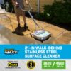 SurfaceMaxx SMX-PWA103 Walk-Behind 21-in up to 4500-PSI Rotating surface cleaner for Gas pressure washers