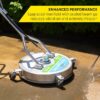 SurfaceMaxx SMX-PWA103 Walk-Behind 21-in up to 4500-PSI Rotating surface cleaner for Gas pressure washers