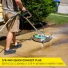 SurfaceMaxx SMX-PWA104 Walk-Behind with Water Broom 21-in up to 4500-PSI Rotating surface cleaner for Gas pressure washers