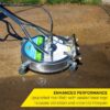 SurfaceMaxx SMX-PWA104 Walk-Behind with Water Broom 21-in up to 4500-PSI Rotating surface cleaner for Gas pressure washers